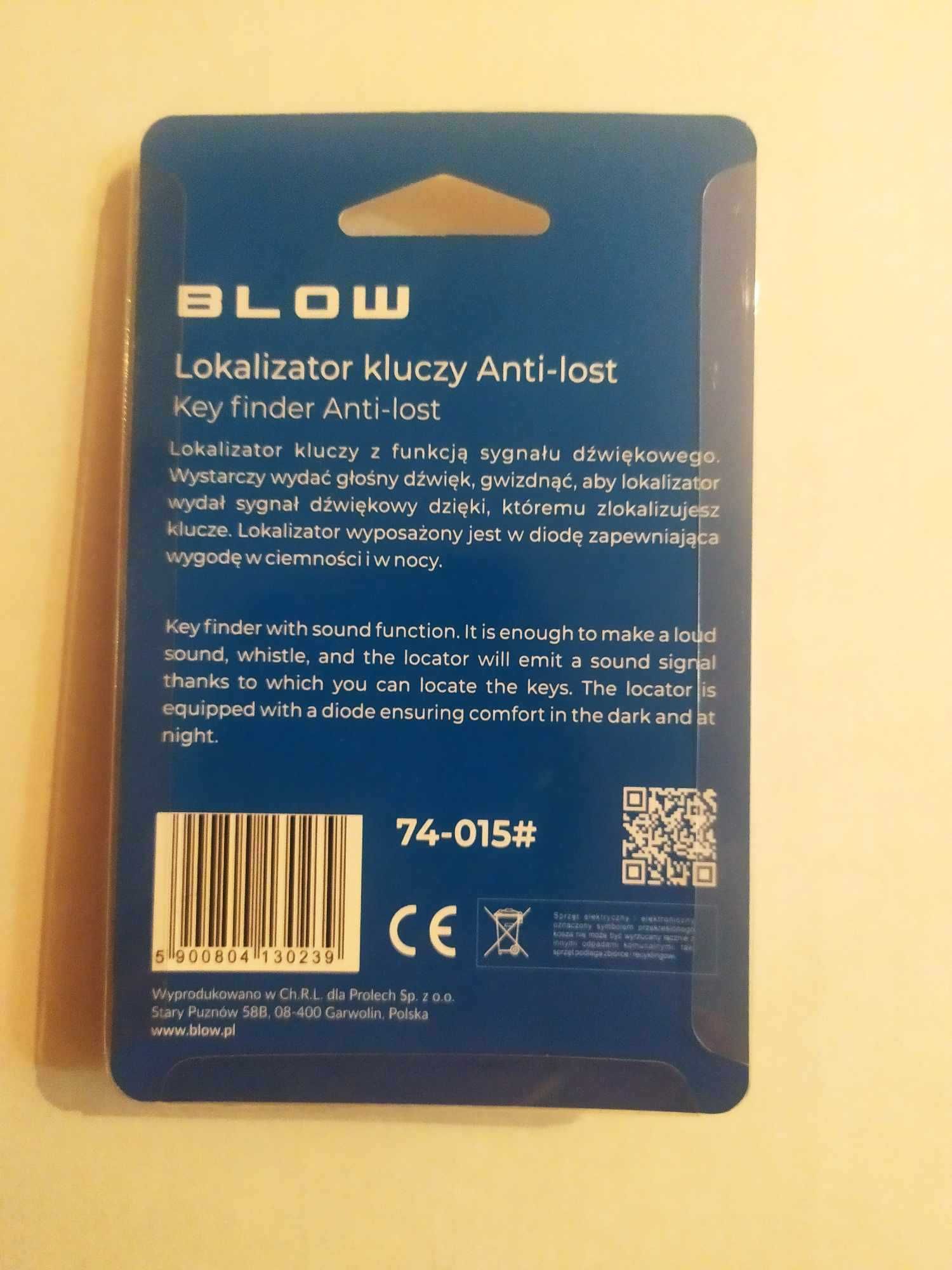 Brelok LOKALIZATOR kluczy na dźwięk KEY FINDER