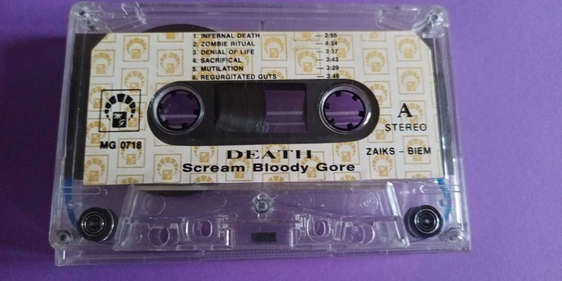 Death  Scream Bloody Gore z błędem KASETA MAGNETOFONOWA '91