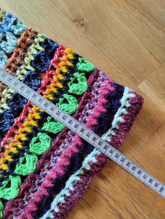 Ażurowa sukienka z paskiem, pasek, boho, szydełkowa, rozmiar M+