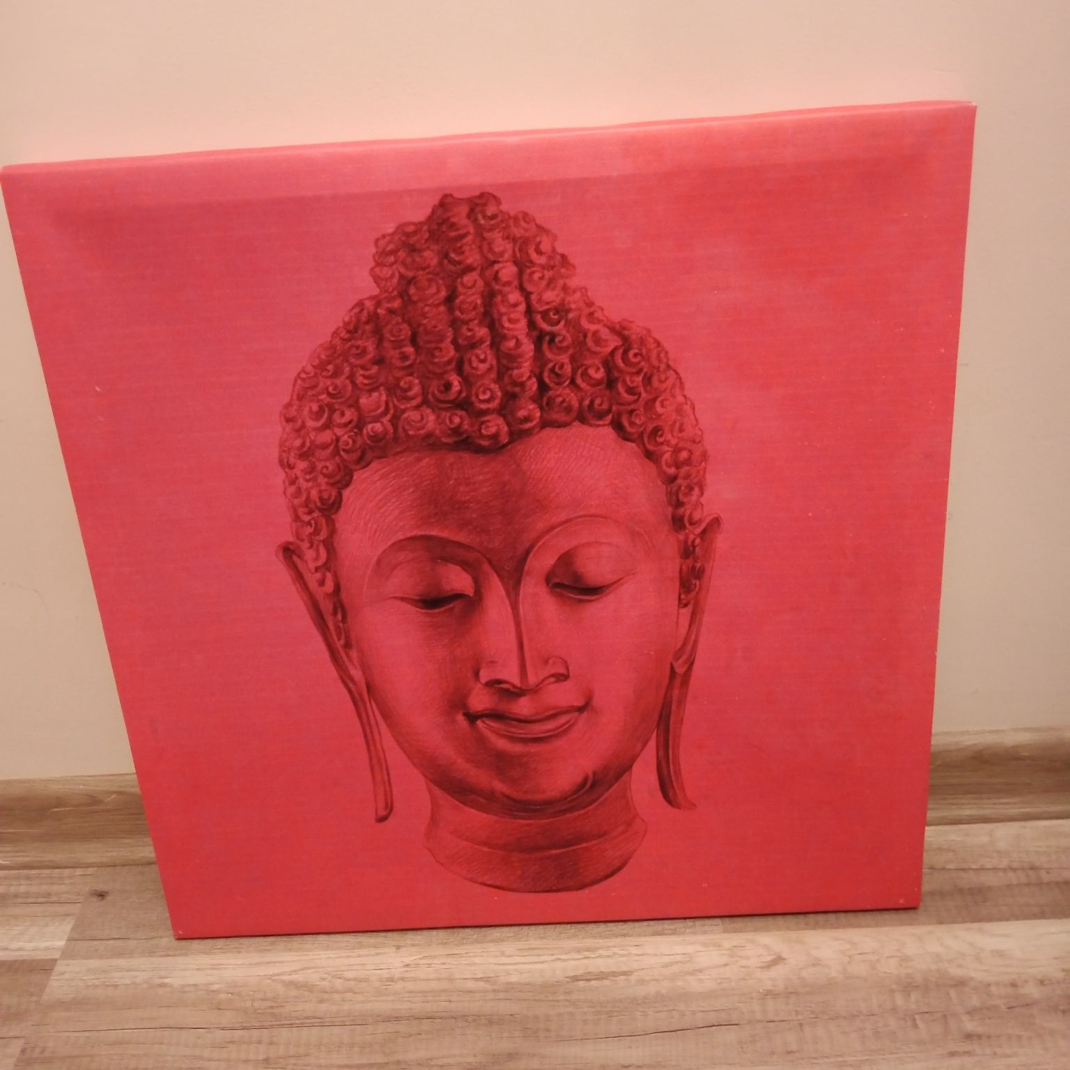 Budda obraz czerwony głową buddy
