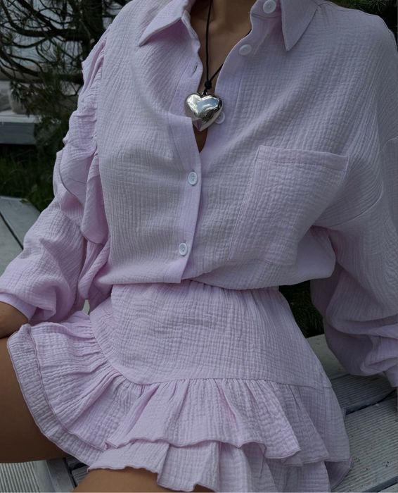 Костюм: сорочка + спідниця шорти, якість вау! Торг