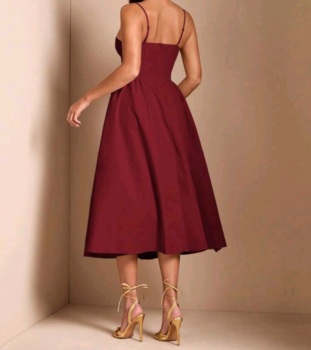 Sukienka burgundowa 36