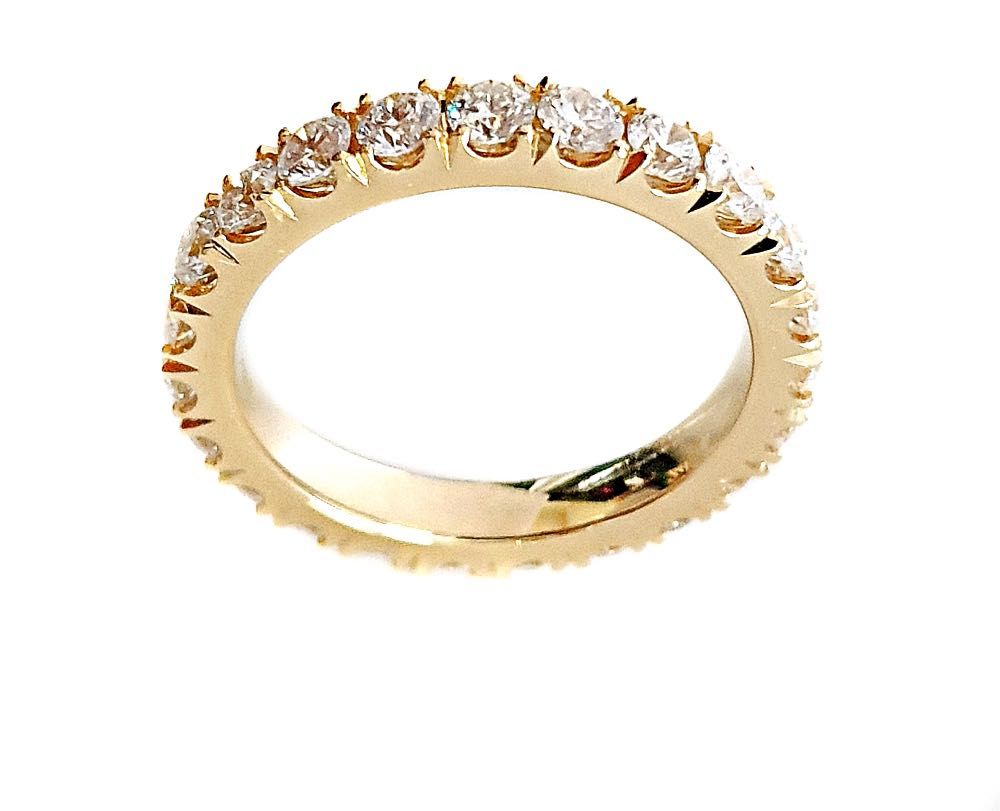 Obrączka złota Pierścionek Diamenty  1 ct 585 14K wyjątkowa jakość