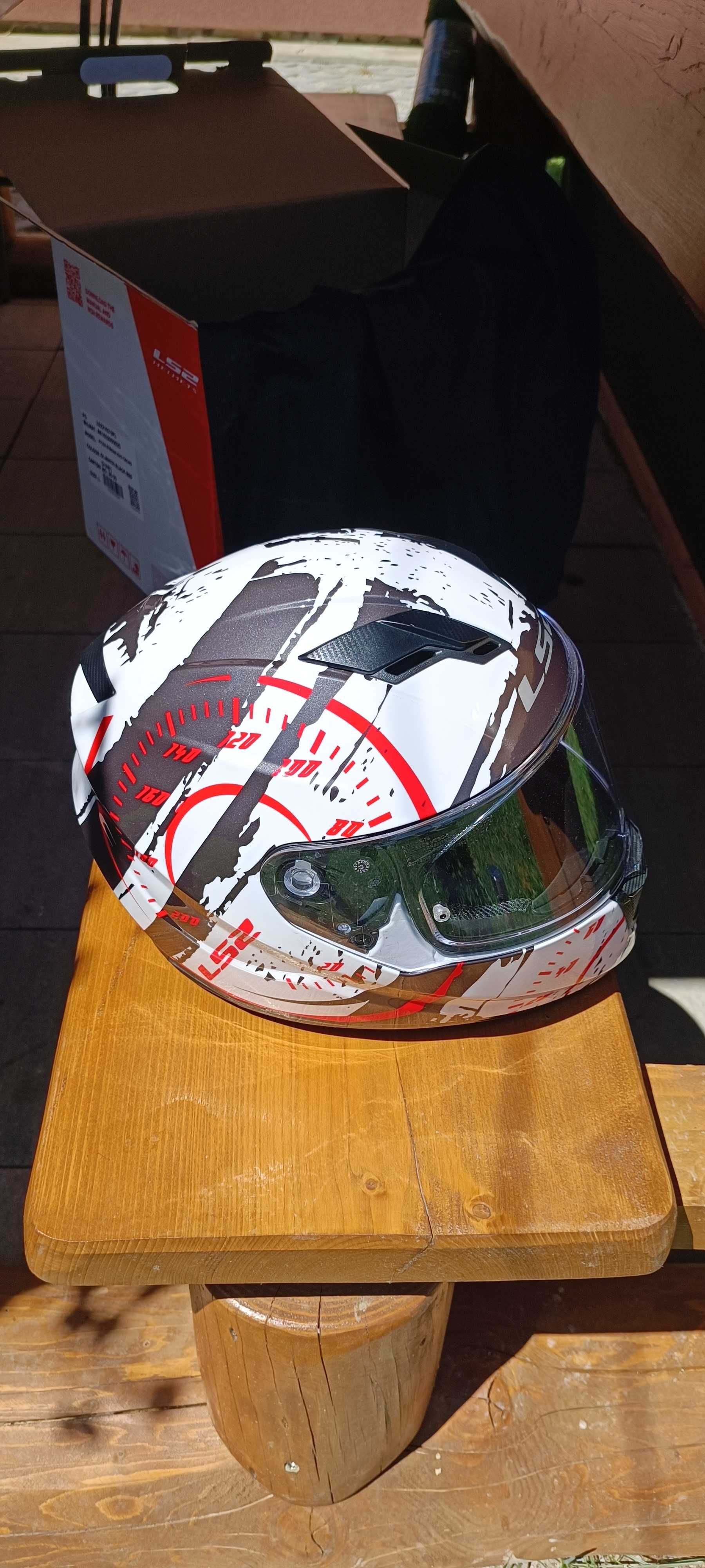 Kask LS2 FF320 Stream Evo TACHO White Black Red rozmiar L