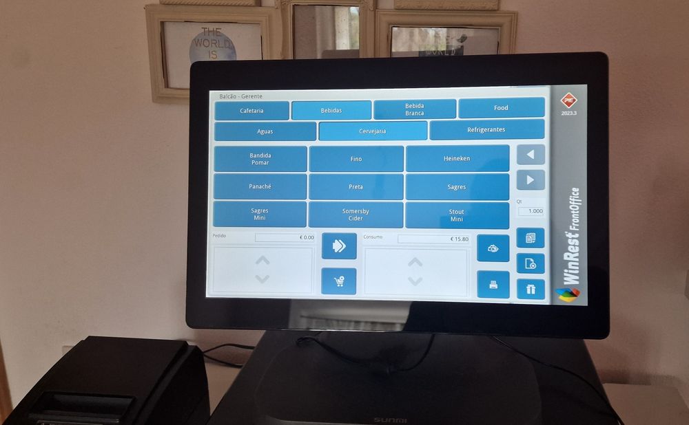 Terminal Pós completo Sunmi T2S LITE 15.6 polegadas