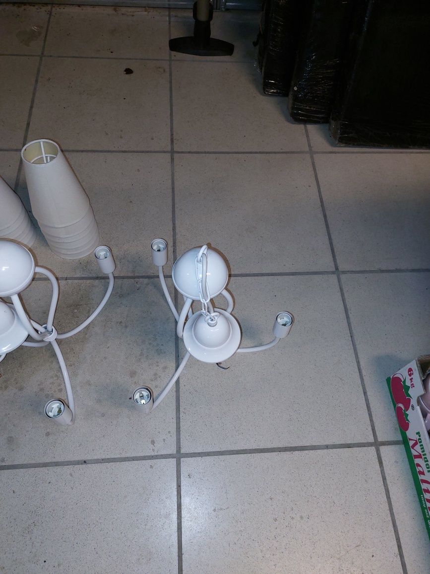 Lampy komplet wraz z kinkietami