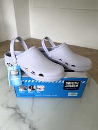 Ultra lekkie buty pracownicze medyczne białe safety jogger r.41