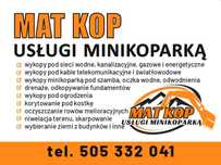 Usługi Minikoparką i koparko-ładowarką