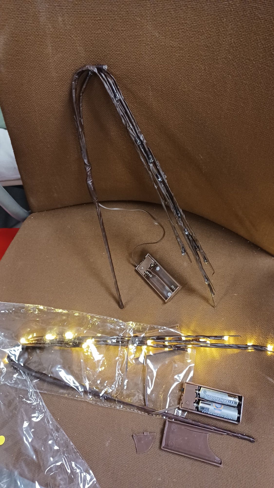 2 sztuki 76 cm LED gałązka światła gałązka drzewa elastyczna gałąź