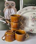 Filiżanki Mirostowice Topaz 5 sztuk piękny stary porcelit