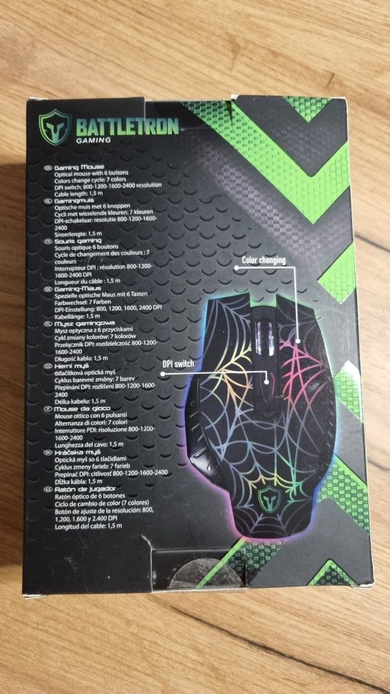 Myszka gamingowa optyczna Battletron Gaming Mouse sensor optyczny