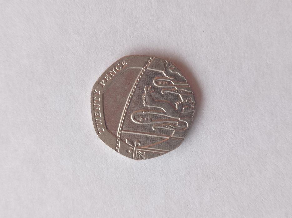 Монета 20 пенсів.Англія.2019 рік.