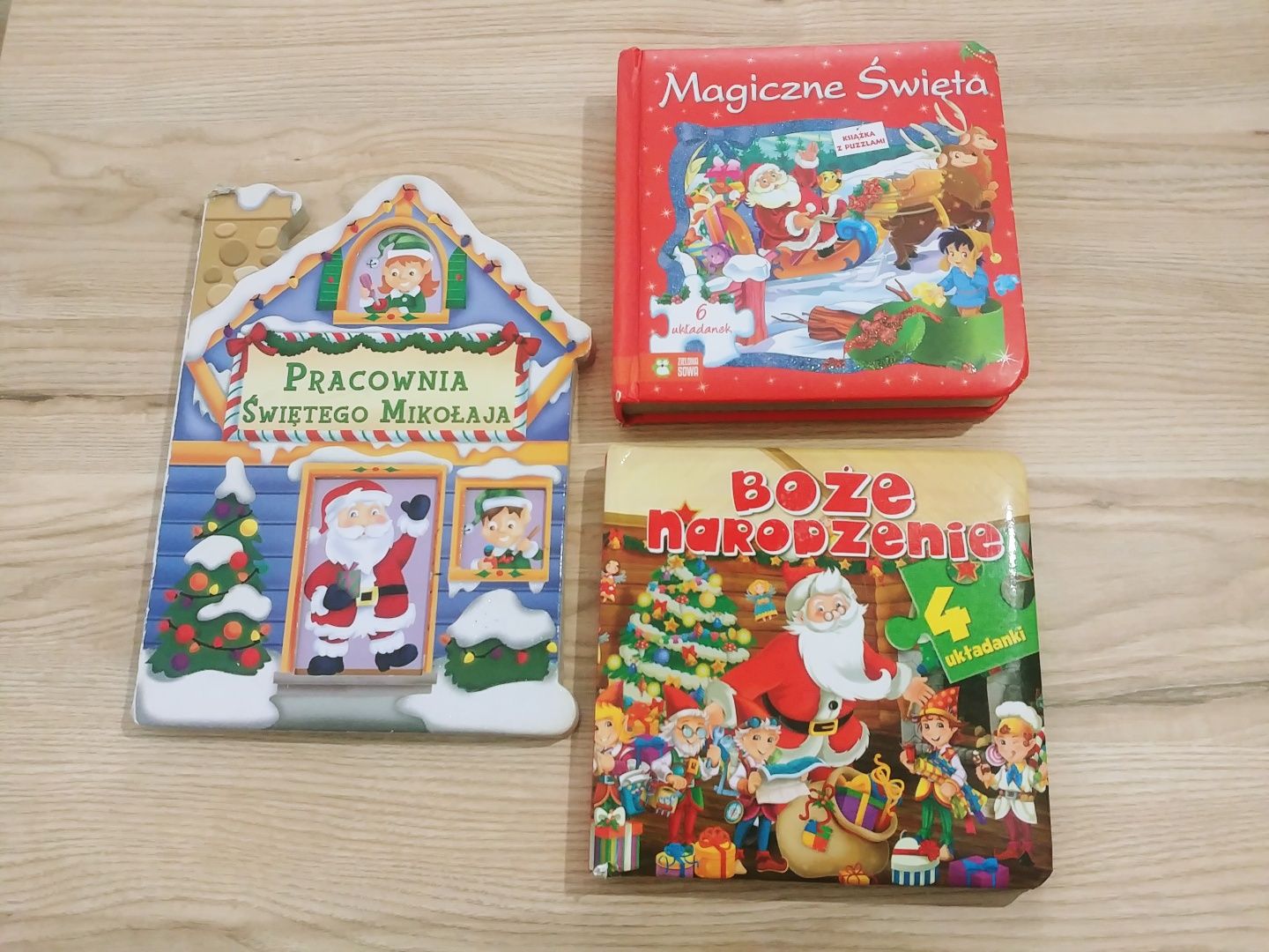 Świąteczne książeczki PUZZLE grube Magiczne Święta Boże Narodzenie