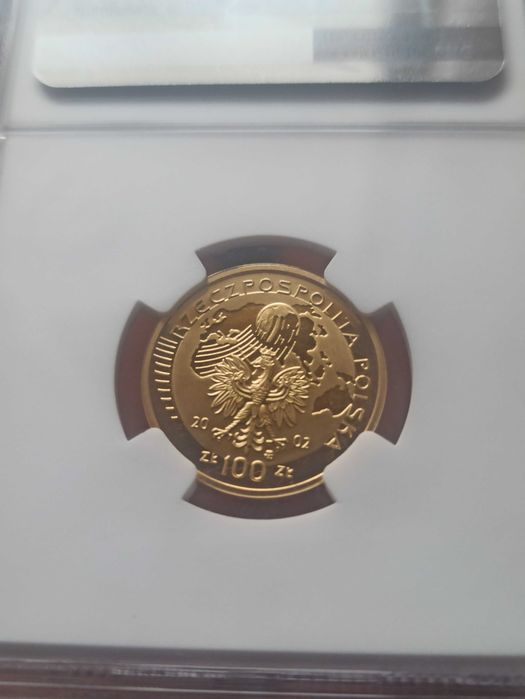 100 zł 2002 r. Mundial Korea-Japonia NGC MAX NOTA!