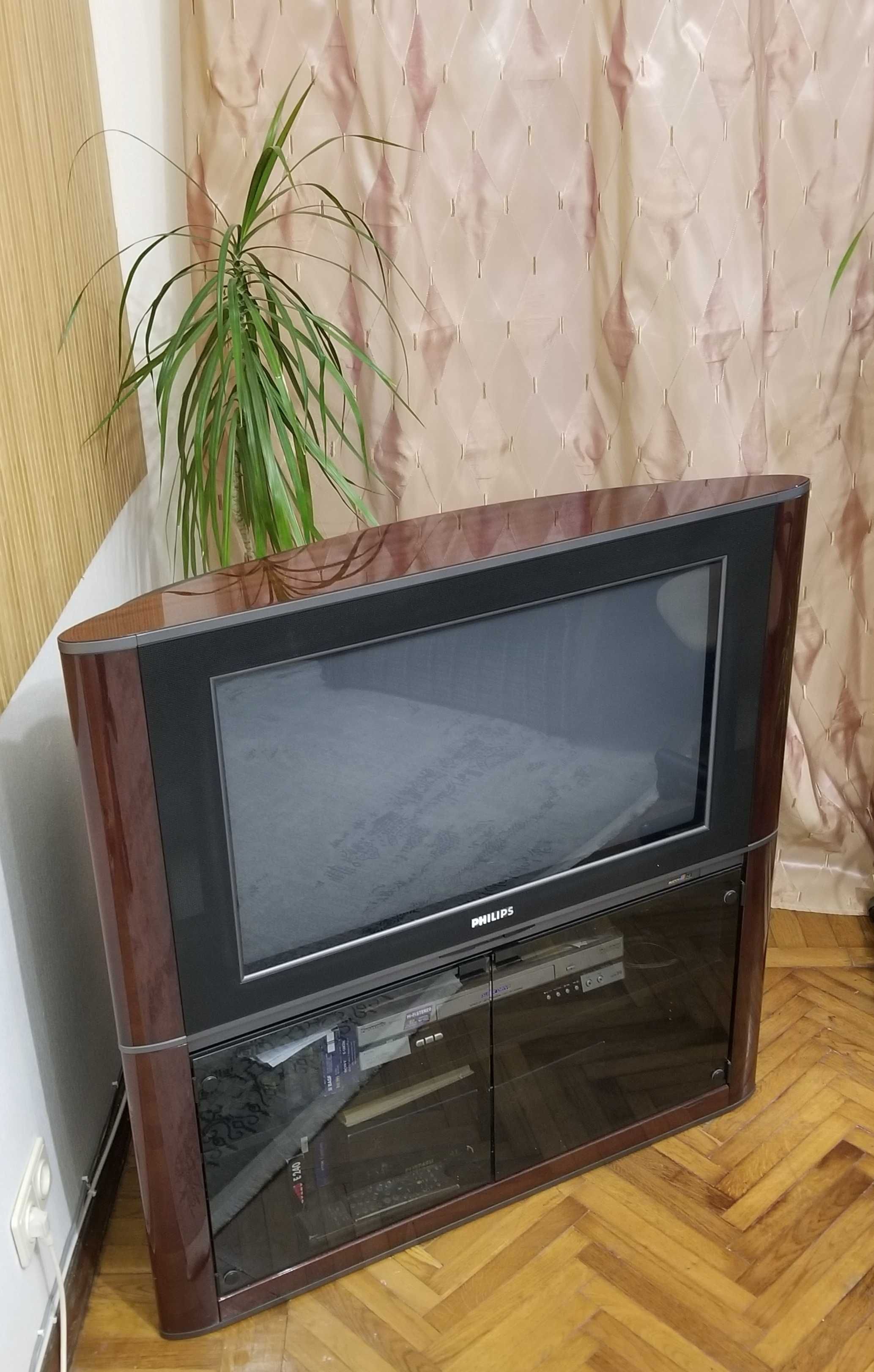 Телевизор с тумбой Philips 32рw9586/12, красное дерево + пульт