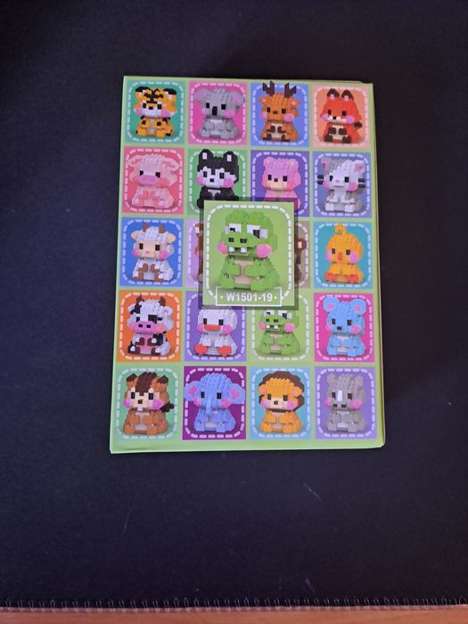 Mini blocos de montar crocodilo