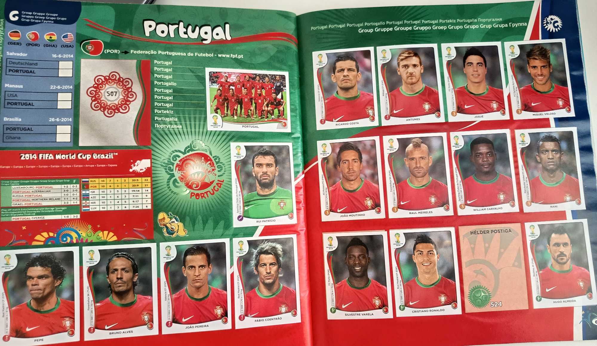 Conjunto de cadernetas Panini- Mundial 2010/2014