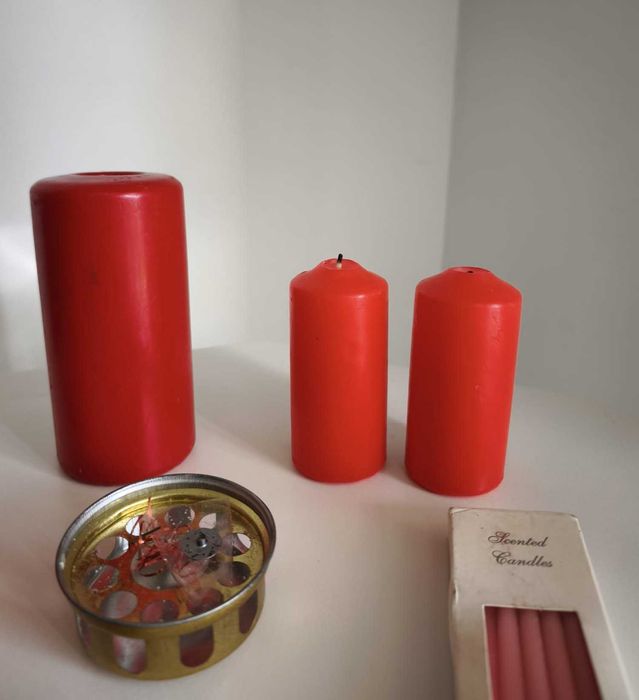 Conjunto de Velas para o Natal