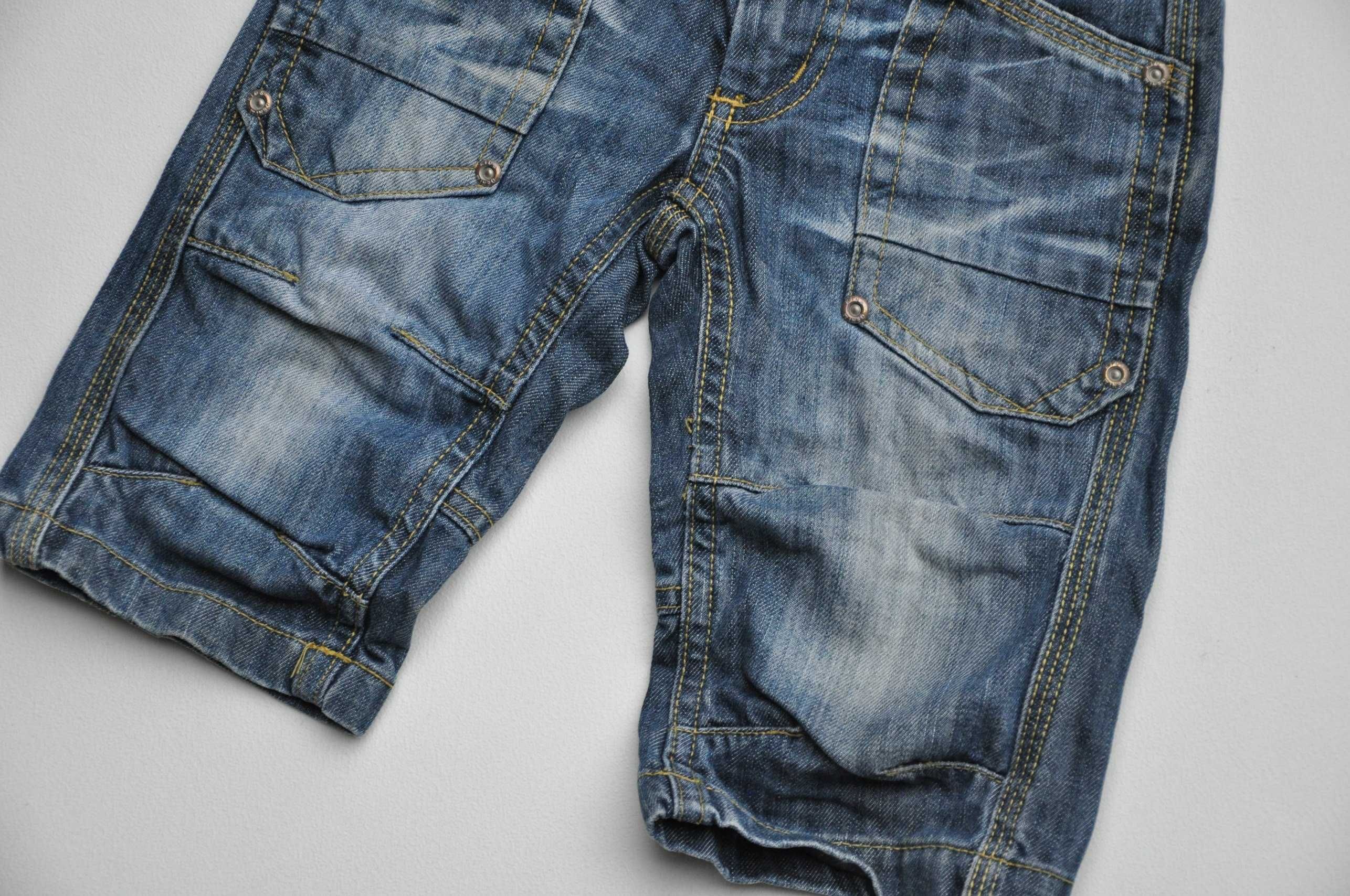 139 KAPPAHL Krótkie spodenki bojówki  jeans r 116 cm