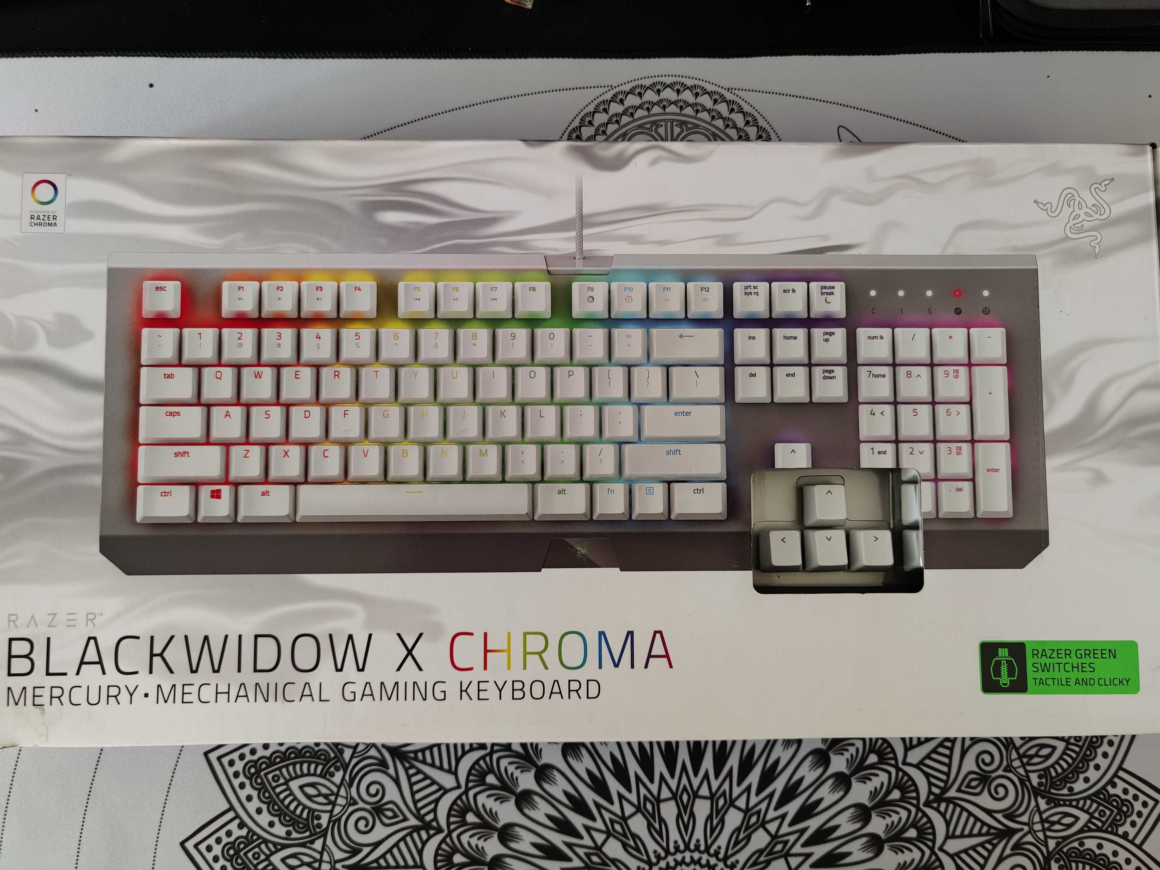 Клавіатура Razer BlackWidow X Chroma Mercury Edition