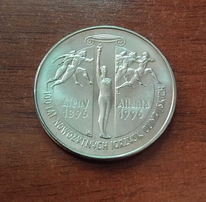 2 zł 1995r 100 lat nowożytnych igrzysk Ateny - Atlanta