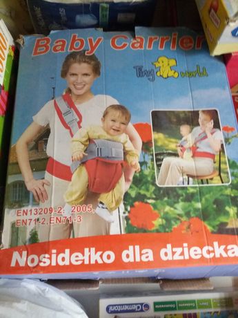 Nosidełko dla dziecka baby carrier czerwone