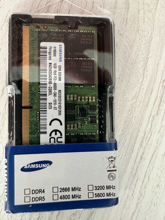 SoDIMM DDR5 16GB 4800 MHz Samsung (M425R2GA3BB0-CQKOL)