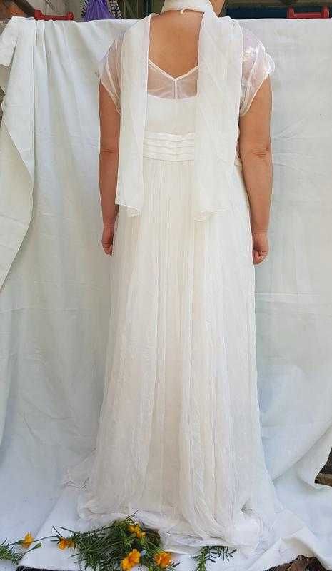 Evans нова шовкова весільна сукня  великого розміру