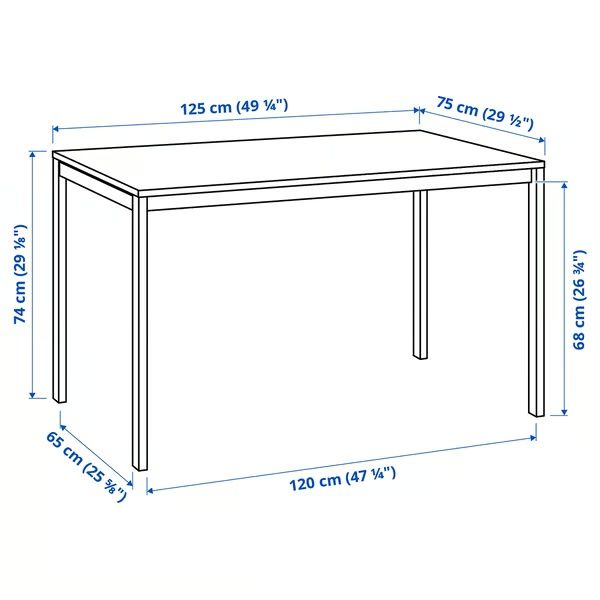 Mesa retangular MELLTORP
