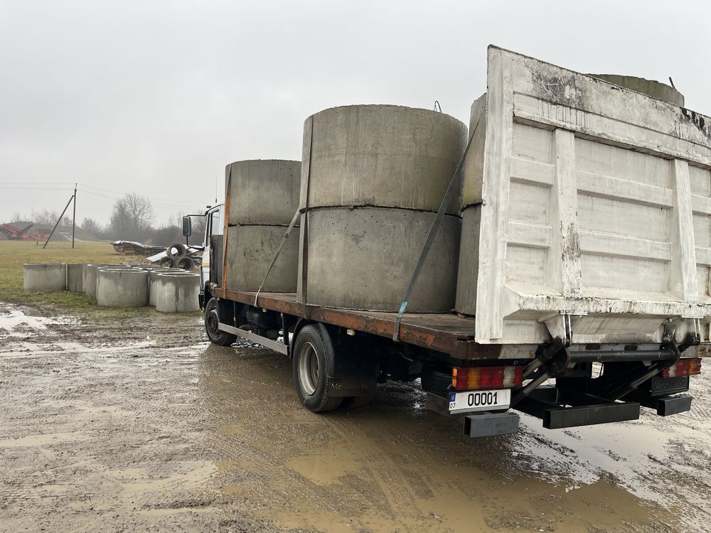 Мерседес 1317 R19.5 нові колеса Атего Маніпулятор Борт Гідроборт