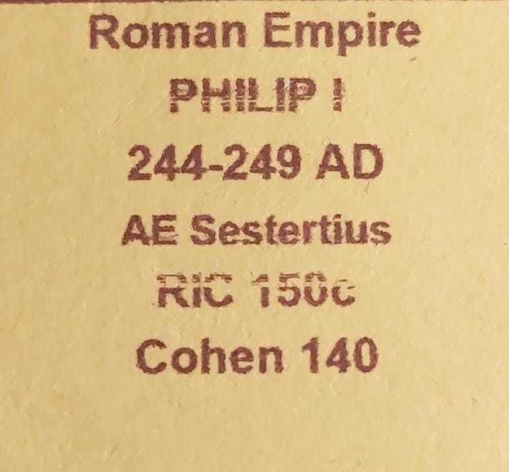Moeda Romana (Sestercio) de "Filipe I"