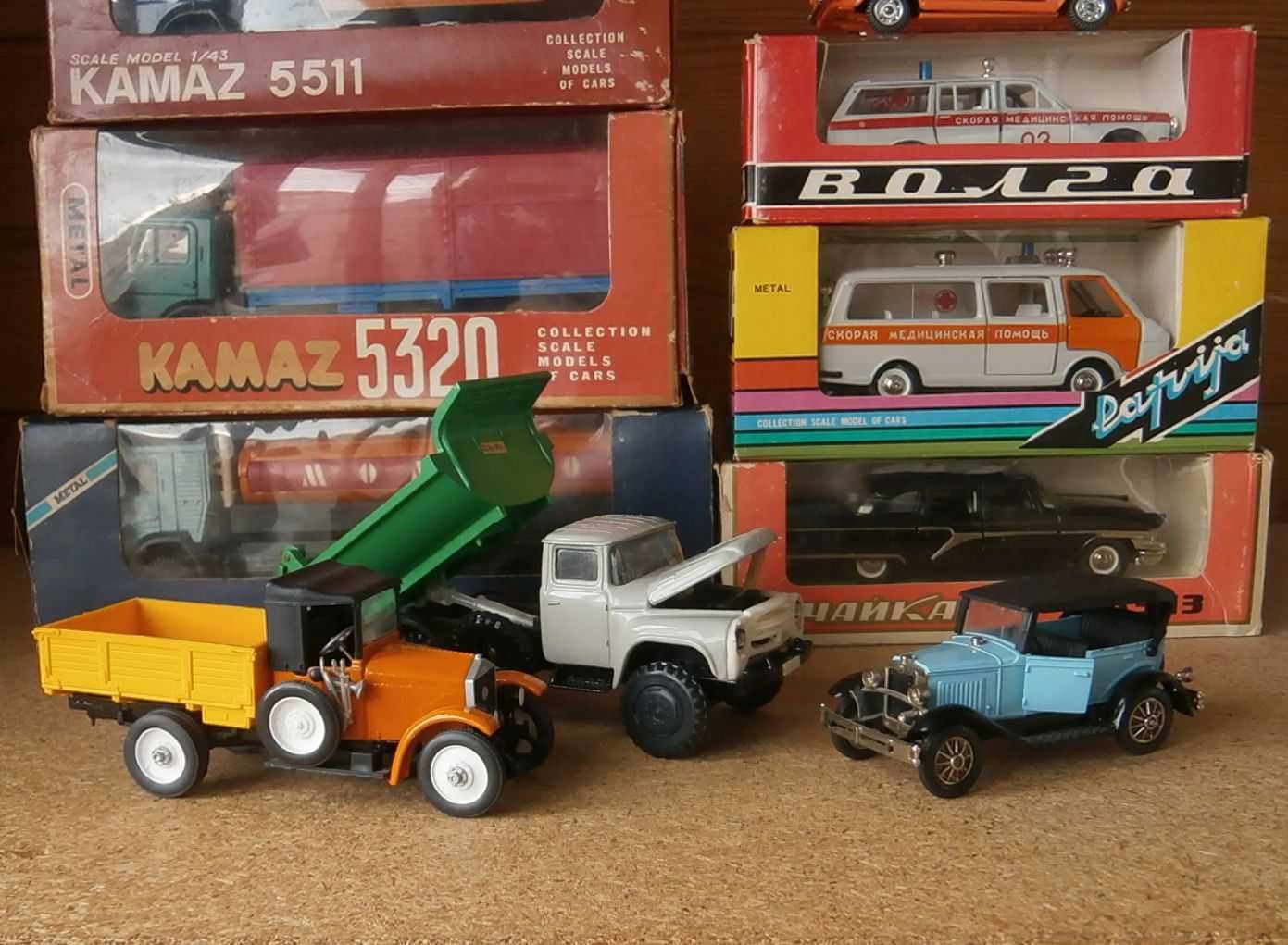 Модель СССР 1:43 Москвич УАЗ Камаз ГАЗ Амо Lancia РАФ Зил Fiat