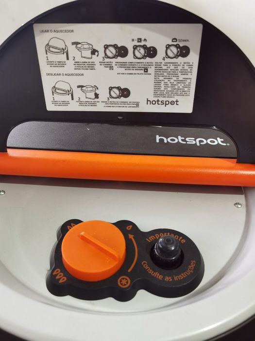 Aquecedor a gás HOTSPOT GALP PRETO Laranja