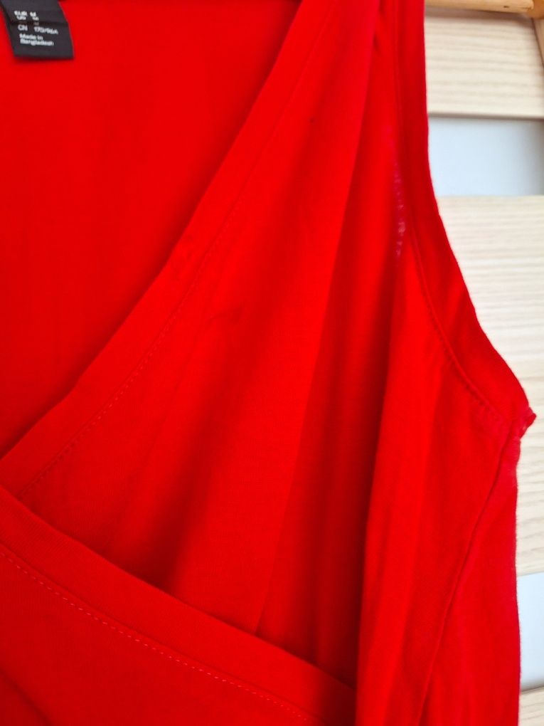 Sukienka damska bawelniana h&m czerwona 38 M