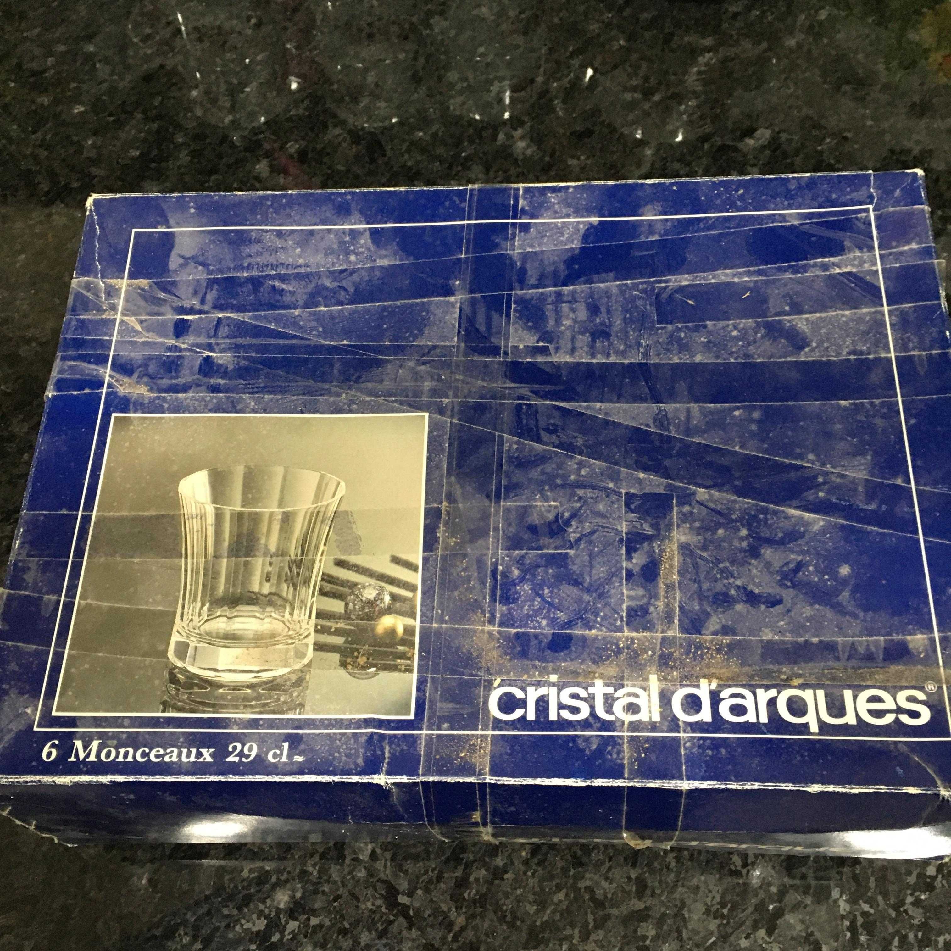 Conjunto 4 copos de cristal d'arques novos 29cl