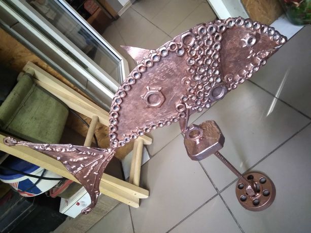 риба флюгер скульптура з металу ... рыба флюгер скульптура