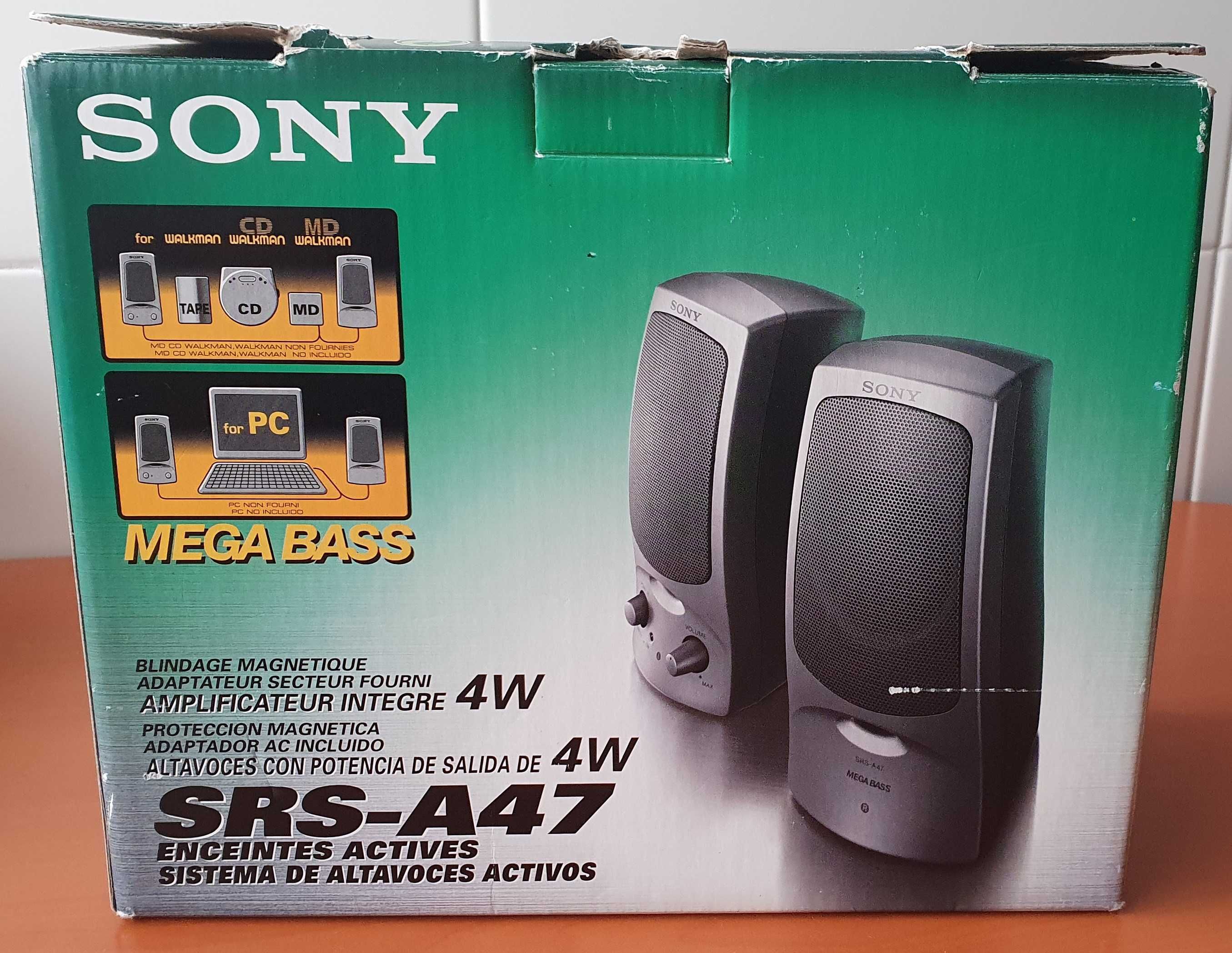 Colunas Sony Mega Bass SRS-A47