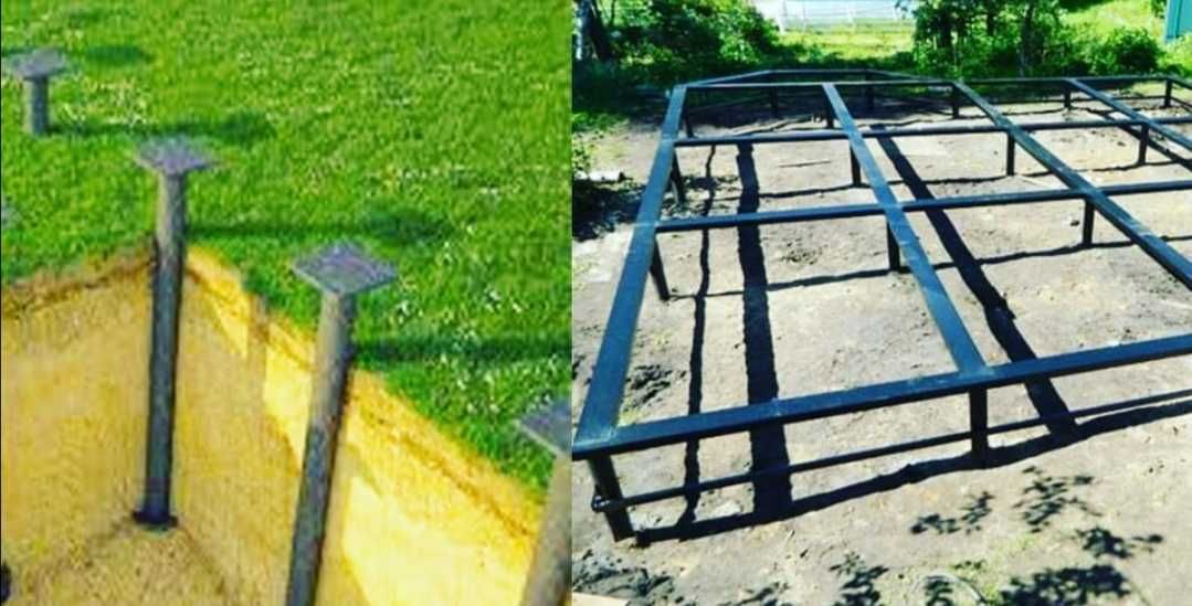 Геошуруп, палі гвинтові, наконечники, під БУТІВКИ, фундамент, монтаж