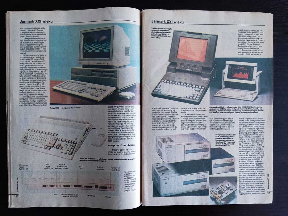 Horyzonty techniki - suplement (64 strony o komputerach) rok 1987