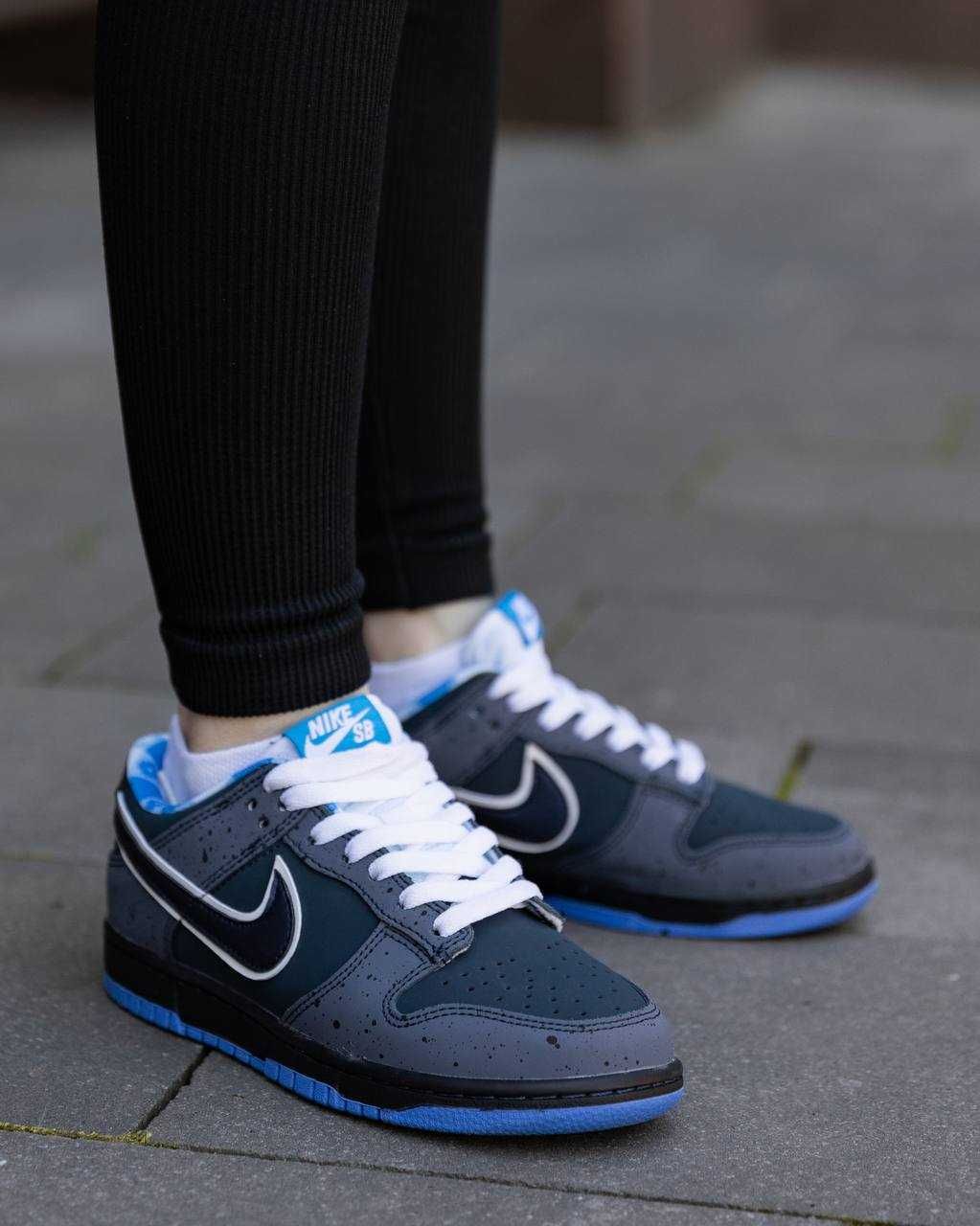 Жіночі кросівки Nike SB Dunk Low синій NK141 ТОП