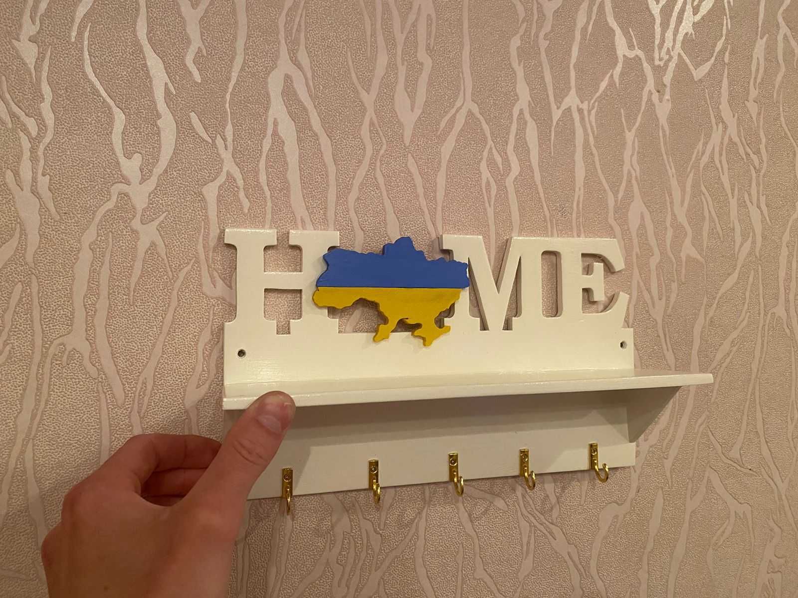 Настінна ключниця з картою України. Настенная ключницу