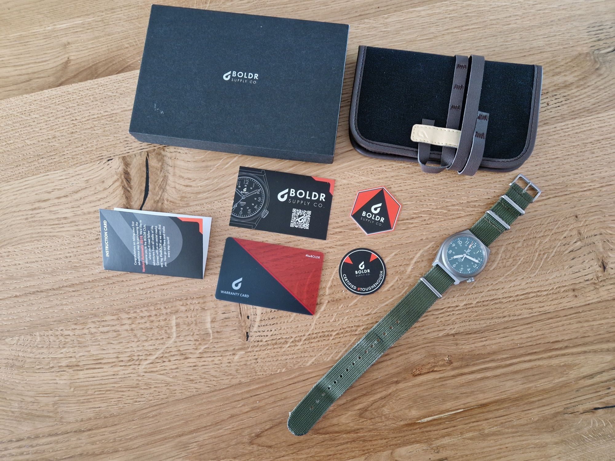 Zegarek Boldr Venture jungle green