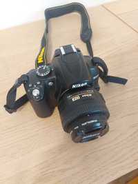 Aparat Nikon D5000 z 2 obiektywami, pokrowcem i instr.