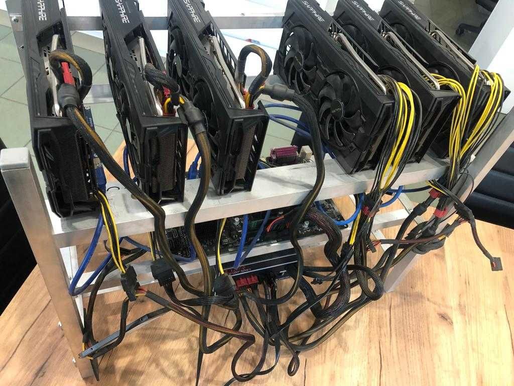 Koparka kryptowalut 6 x rx 5700xt