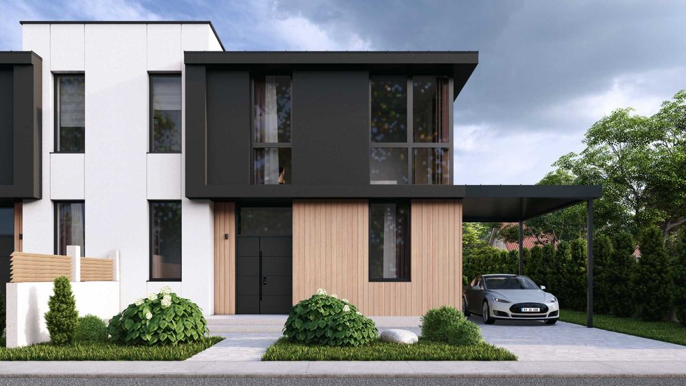 Продам дуплекс, Газовик, від забудовника, сучасний проєкт на 4,5 сот