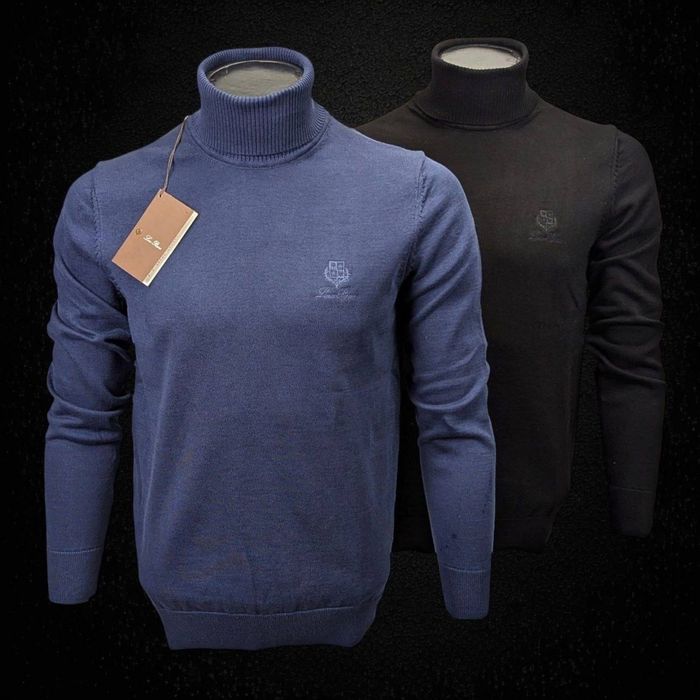 Тор.123!Чоловічий гольф Loro Piana S,M,2XL синій/чорний/беж/ Київ