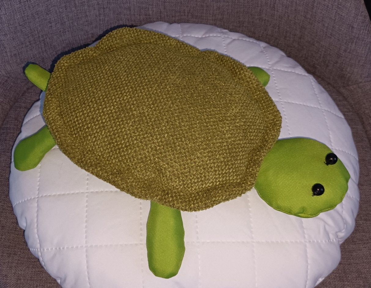 Poduszka dekoracyjna żółw handmade