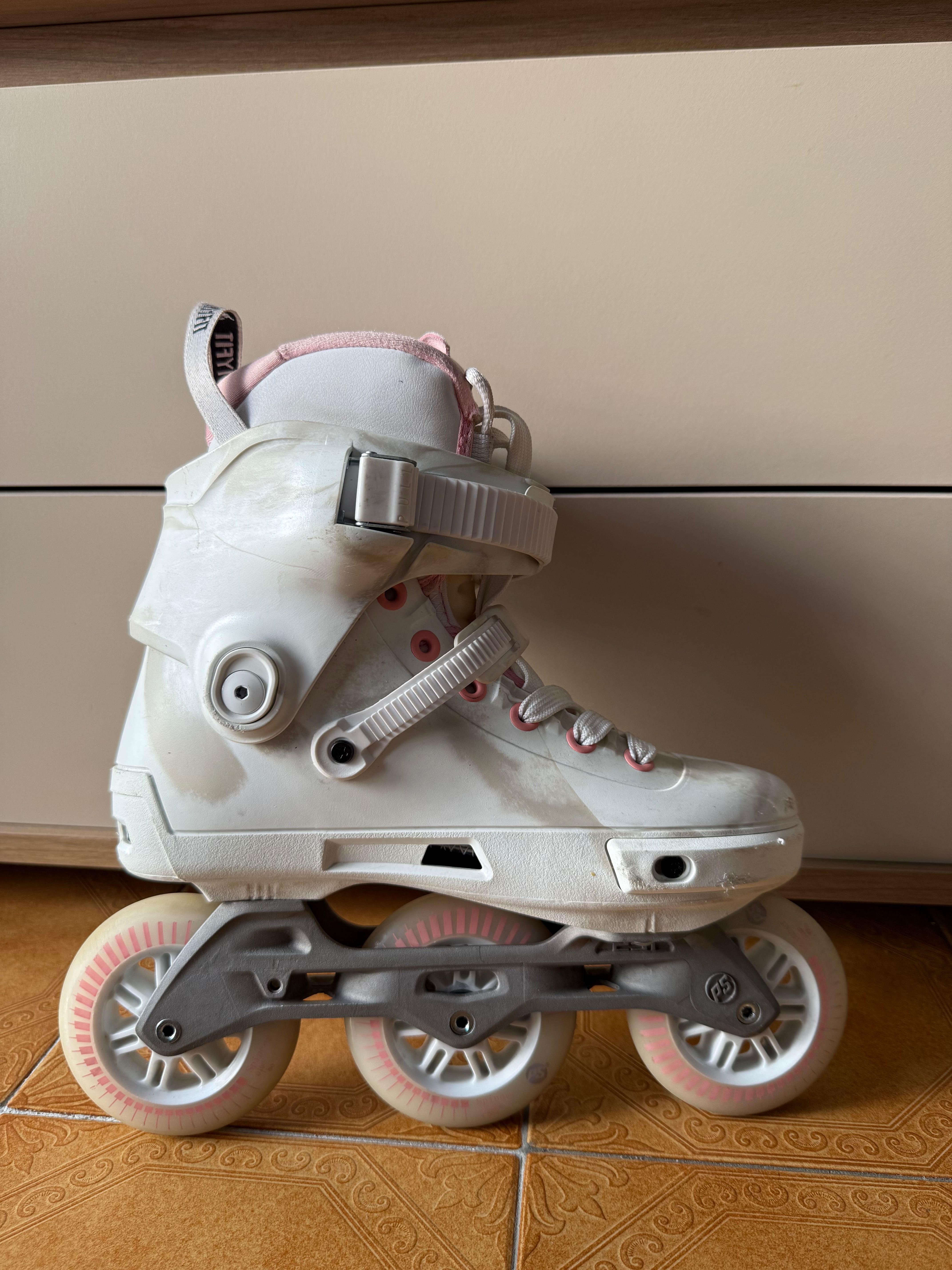 USADO Powerslide Next Marble Pink edição limitada