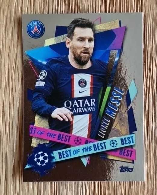 2022-23 UEFA CL cromo do LIONEL MESSI #506 Best of the Best  prata