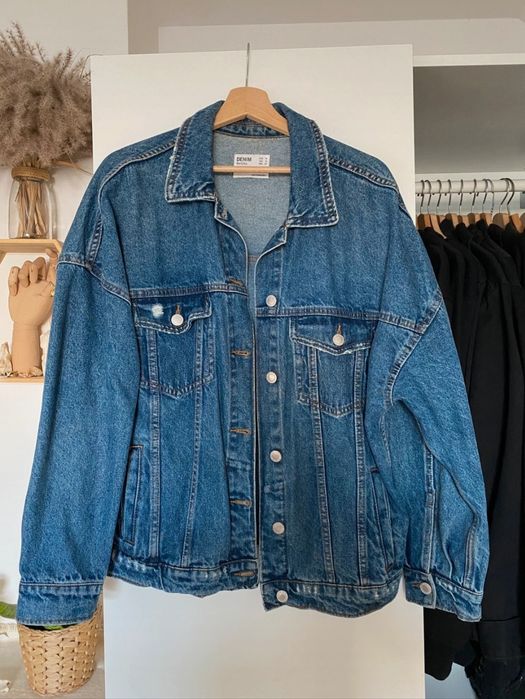 Kutka jeansowa oversize Bershka 38 M denim